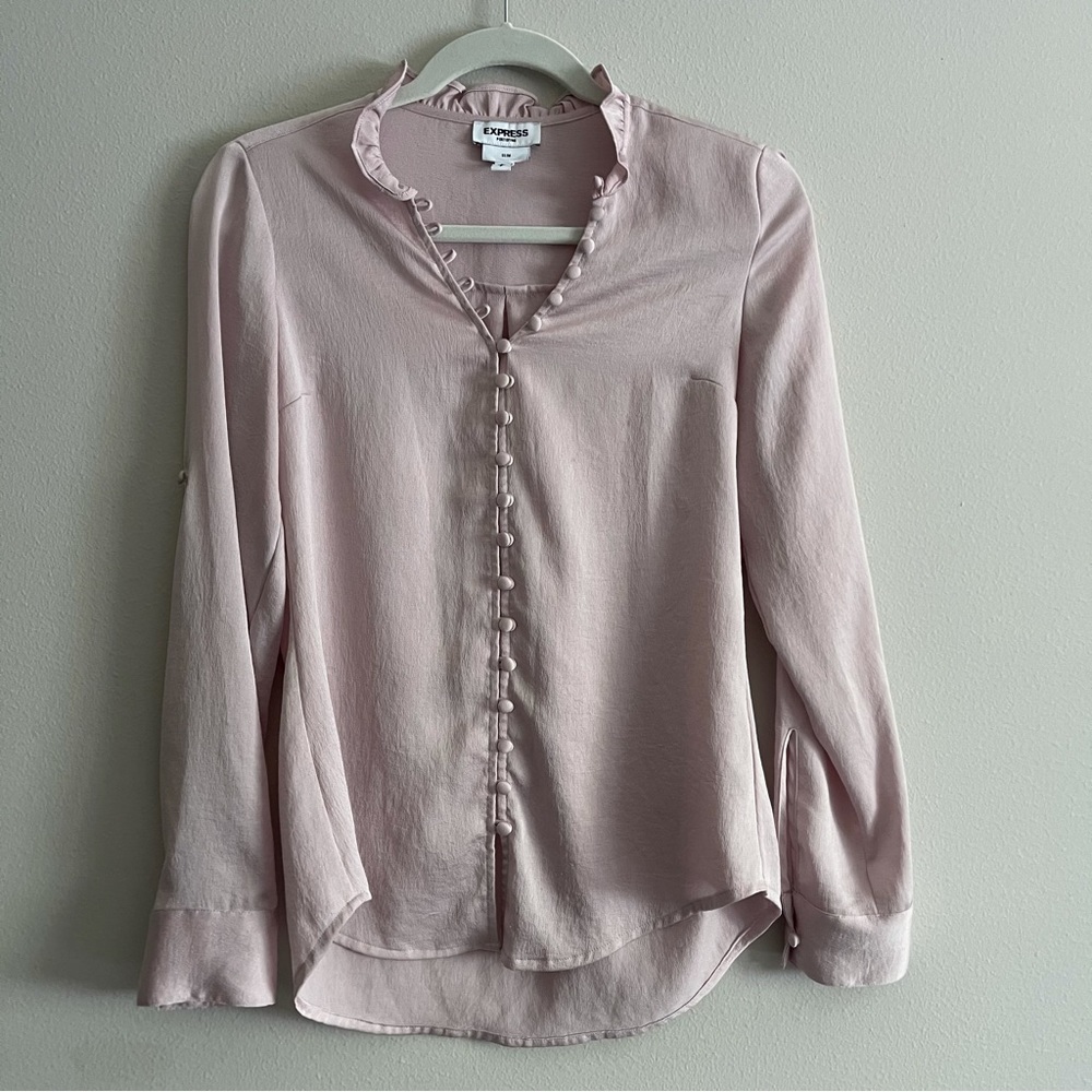 Express portfolio blouse slim size small
